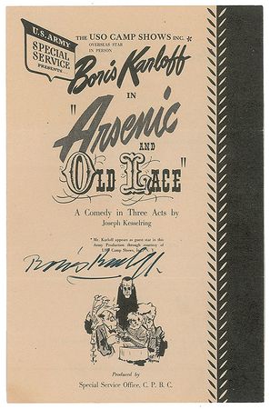 Lot #930 Boris Karloff Playbill - Image 1