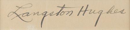 Lot #738 Langston Hughes Signature - Image 2
