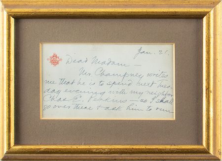 Lot #705 Samuel L. Clemens Handwritten Letter Signed - Image 1