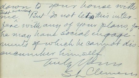 Lot #705 Samuel L. Clemens Handwritten Letter Signed - Image 2