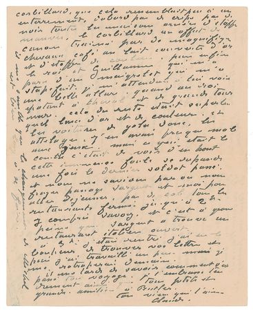 Lot #636 Claude Monet: Between meals with John Singer Sargent, Monet takes in Queen Victoria's state funeral: 