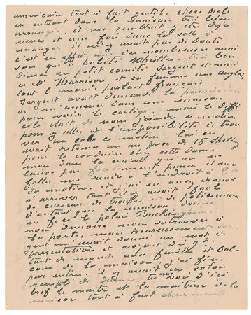 Lot #636 Claude Monet: Between meals with John Singer Sargent, Monet takes in Queen Victoria's state funeral: 