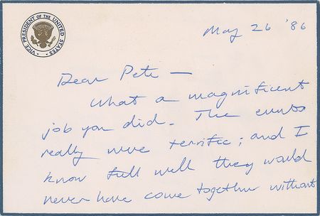 Lot #81 George Bush Handwritten Letter Signed - Image 1