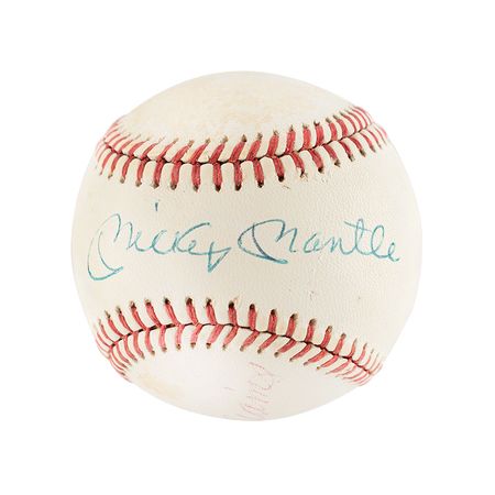Lot #1028 Mickey Mantle and Ted Williams Baseball - Image 1