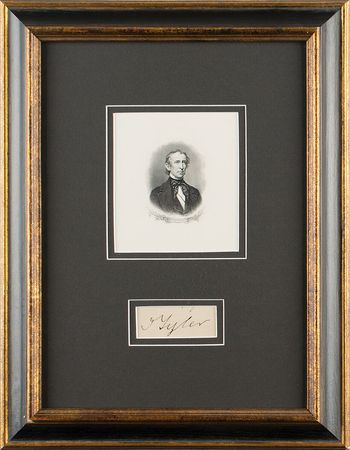 Lot #15 John Tyler Signature