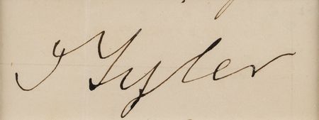 Lot #15 John Tyler Signature - Image 2