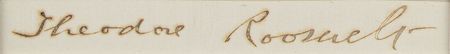 Lot #45 Theodore Roosevelt Signature - Image 2
