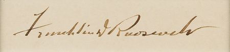 Lot #176 Franklin D. Roosevelt Signature - Image 2