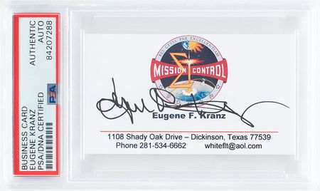 Lot #466. Gene Kranz Business Card