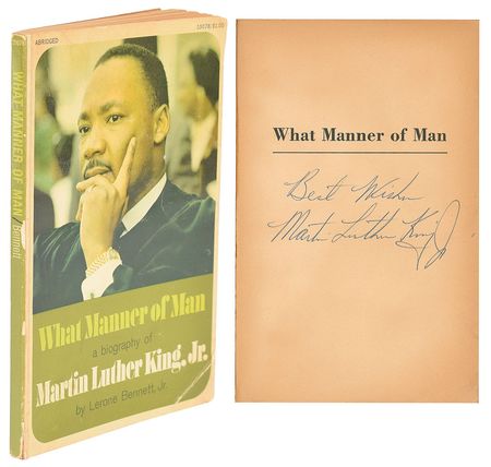 Lot #260 Martin Luther King, Jr: Boldly signed biography of the Civil Rights icon - Image 1