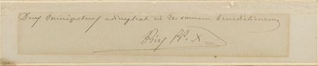 Lot #282 Pope Pius X Signature - Image 2