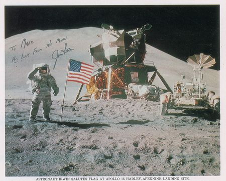 Lot #609 Moonwalkers: Shepard and Irwin Signed Photographs - Image 2