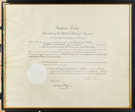 Lot #73 Richard Nixon Signed Document - Image 2