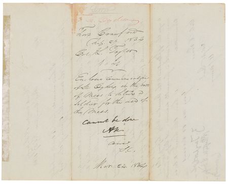 Lot #17 Zachary Taylor Signed Letter - Image 2