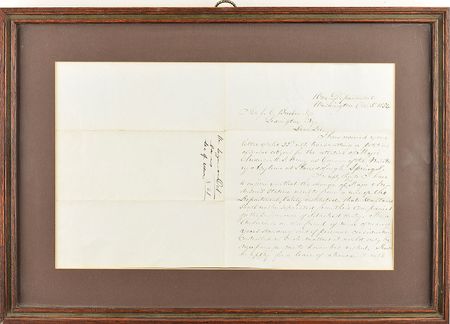 Lot #492 Jefferson Davis Handwritten Letter Signed - Image 2