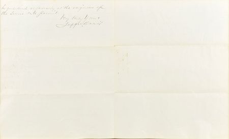Lot #492 Jefferson Davis Handwritten Letter Signed - Image 3