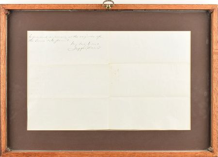 Lot #492 Jefferson Davis Handwritten Letter Signed - Image 4