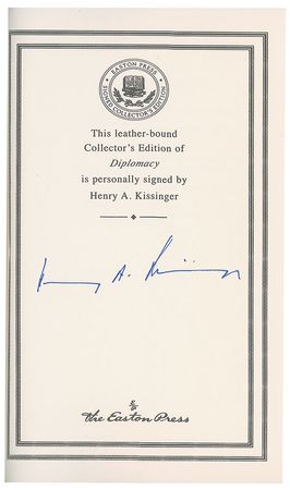 Lot #379 Henry Kissinger Book - Image 1