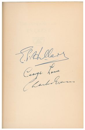 Lot #345 Everest: Hillary, Lowe, and Evans Book - Image 2