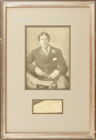 Lot #720 Oscar Wilde Signature - Image 1