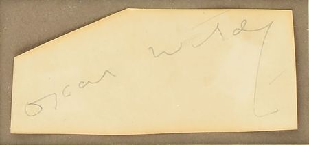 Lot #720 Oscar Wilde Signature - Image 2