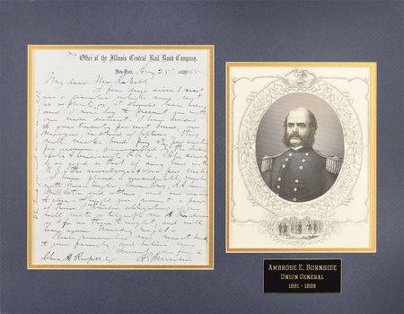 Lot #509 Ambrose E. Burnside Handwritten Letter Signed - Image 1