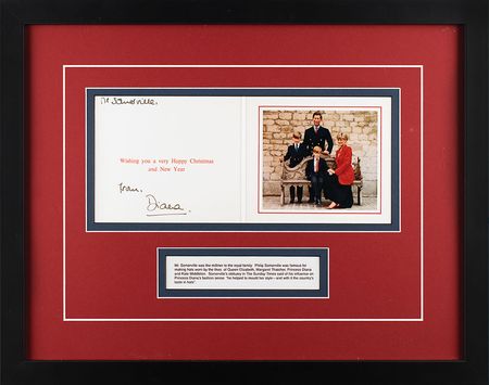 Lot #294 Princess Diana Christmas Card - Image 1