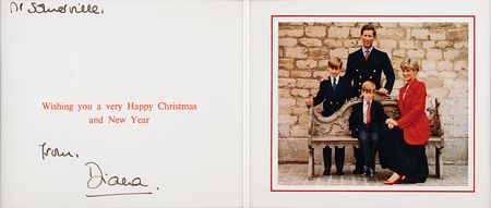 Lot #294 Princess Diana Christmas Card - Image 2