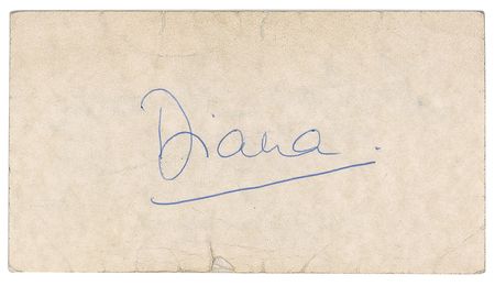 Lot #296 Princess Diana: Diana signs for the maker of her 'revenge dress' - Image 1
