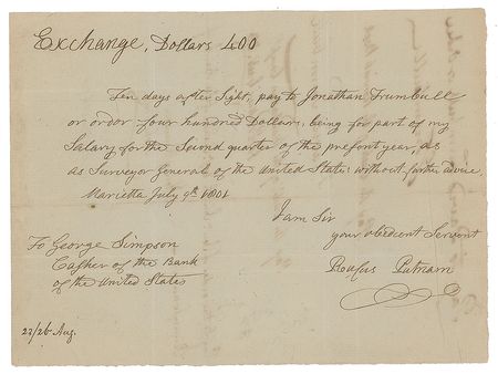 Lot #485 Rufus Putnam: The 'Father of the Northwest Territory' - Image 1