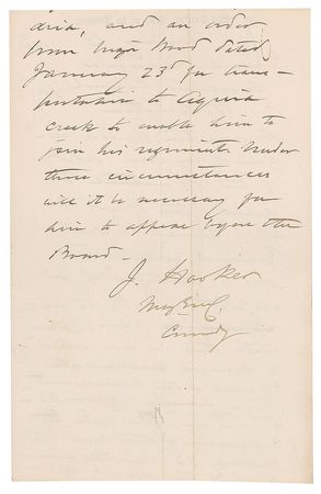 Lot #524 Joseph Hooker Handwritten Letters Signed - Image 4