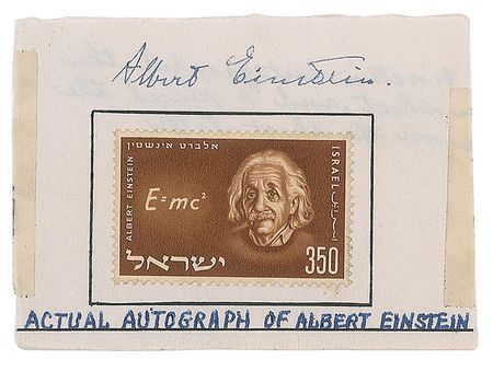 Lot #199 Albert Einstein Signature - Image 1