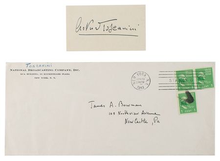 Lot #242 Arturo Toscanini Signature - Image 2