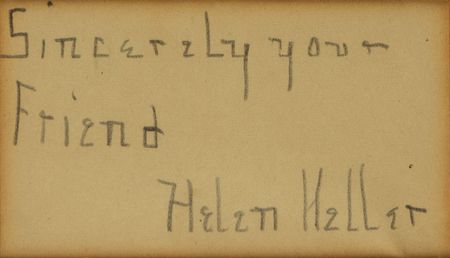 Lot #367 Helen Keller Signature - Image 2