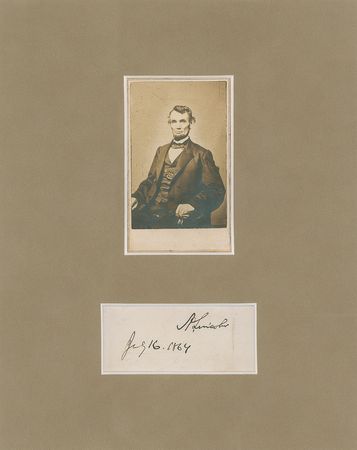 Lot #27 Abraham Lincoln Signature - Image 1