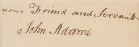 Lot #1 John Adams Signature - Image 2