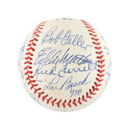 Lot #1007 Baseball Hall of Famers Baseball - Image 5