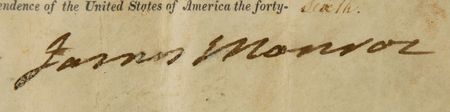 Lot #5 James Monroe Signed Document - Image 3