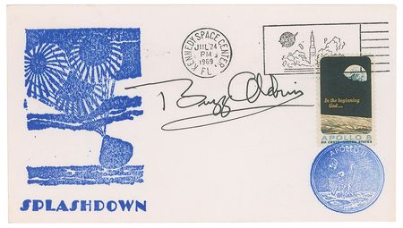 Lot #571 Buzz Aldrin Recovery Cover - Image 1