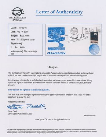 Lot #571 Buzz Aldrin Recovery Cover - Image 2