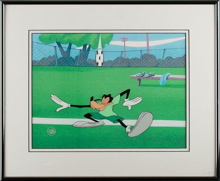 Lot #611  Goofy production cel from Sport Goofy in Soccermania - Image 3