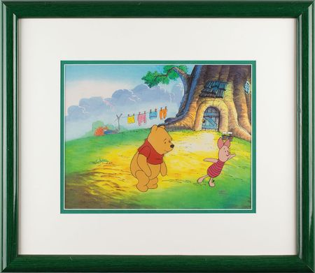 Lot #665 Winnie the Pooh and Piglet production cel from The New Adventures of Winnie the Pooh Production Cel - Image 2