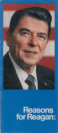 Lot #163 Ronald Reagan Brochure - Image 1