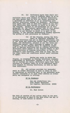 Lot #835 Paul Revere and the Raiders Signed Document - Image 5