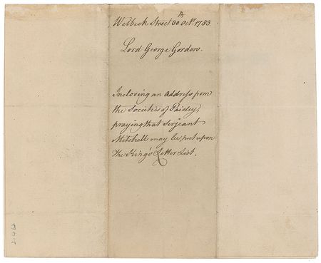 Lot #353 Lord George Gordon Handwritten Letter Signed - Image 3