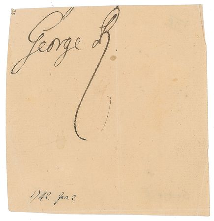 Lot #373 King George II and King George III Signatures - Image 2