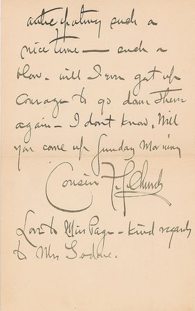 Lot #623 Frederick Stuart Church Handwritten Letter Signed - Image 2