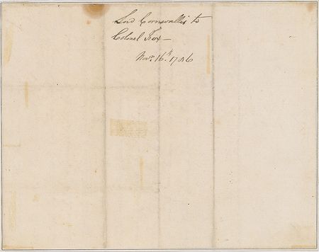 Lot #482 Charles Cornwallis: Cornwallis in Calcutta?