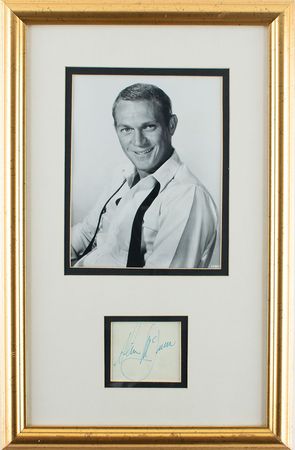 Lot #868 Steve McQueen Signature - Image 1