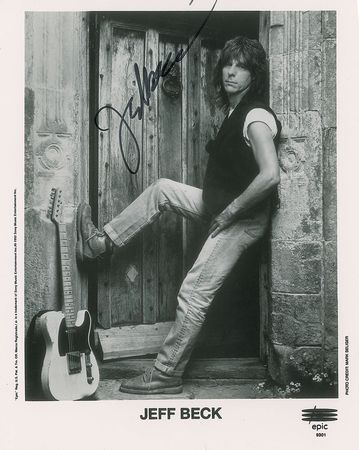 Lot #817 Jeff Beck Signed Photographs - Image 1